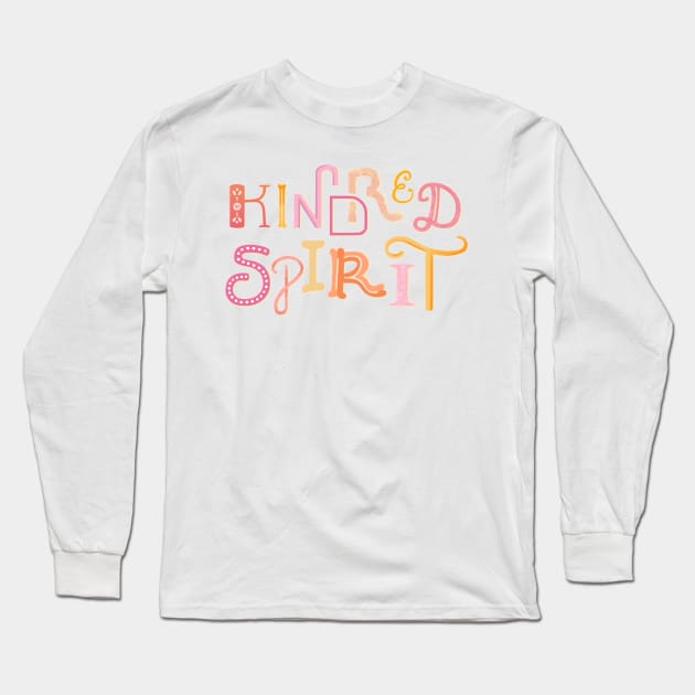 Kindred Spirit (pink) Long Sleeve T-Shirt by BumbleBess